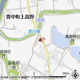 香川県三豊市豊中町上高野639周辺の地図