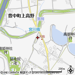 香川県三豊市豊中町上高野638周辺の地図