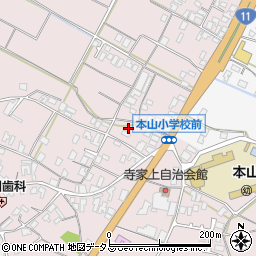 香川県三豊市豊中町本山甲1197周辺の地図