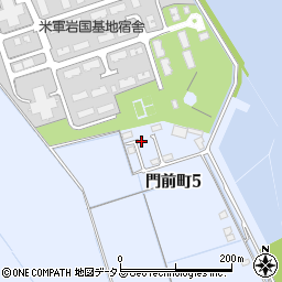 山口県岩国市門前町周辺の地図