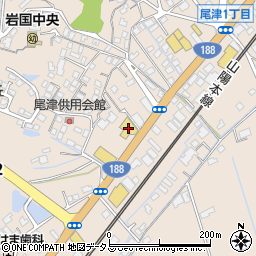 山口トヨタ自動車南岩国店周辺の地図