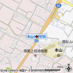 香川県三豊市豊中町本山甲1169周辺の地図
