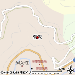 和歌山県海草郡紀美野町菅沢周辺の地図