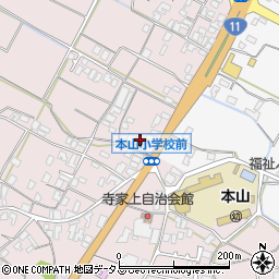 香川県三豊市豊中町本山甲1168周辺の地図