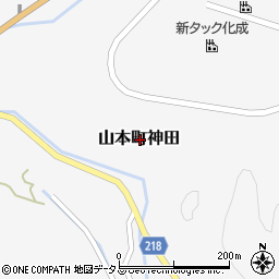 香川県三豊市山本町神田周辺の地図