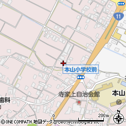 香川県三豊市豊中町本山甲1148周辺の地図