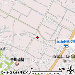 香川県三豊市豊中町本山甲1234周辺の地図