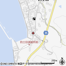 広島県呉市倉橋町釣士田7072周辺の地図