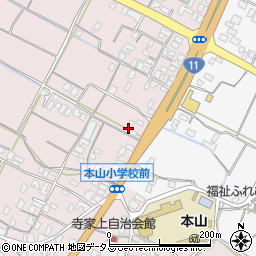 香川県三豊市豊中町本山甲1163周辺の地図