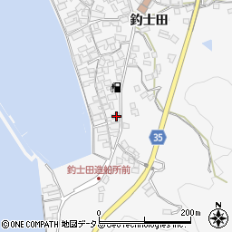 広島県呉市倉橋町釣士田7129周辺の地図