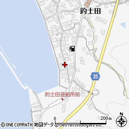 広島県呉市倉橋町釣士田7130周辺の地図