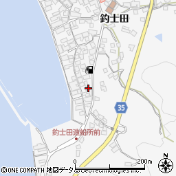 広島県呉市倉橋町釣士田7128周辺の地図