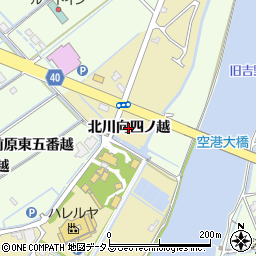 徳島県松茂町（板野郡）広島（北川向四ノ越）周辺の地図