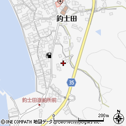 広島県呉市倉橋町釣士田7112周辺の地図