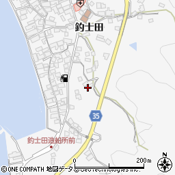 広島県呉市倉橋町釣士田7210周辺の地図