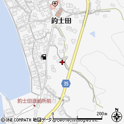 広島県呉市倉橋町釣士田7210-3周辺の地図