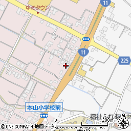 香川県三豊市豊中町本山甲1018周辺の地図