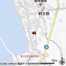 広島県呉市倉橋町釣士田7126周辺の地図