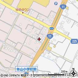 香川県三豊市豊中町本山甲1004周辺の地図