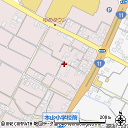 香川県三豊市豊中町本山甲1024周辺の地図