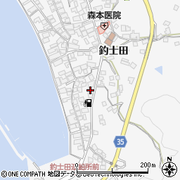 広島県呉市倉橋町釣士田7195周辺の地図