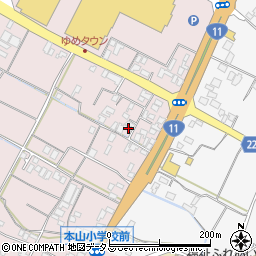 香川県三豊市豊中町本山甲1003周辺の地図