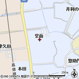 徳島県鳴門市大麻町市場堂面周辺の地図