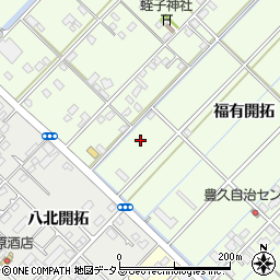 徳島県板野郡松茂町中喜来福有周辺の地図