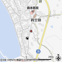 広島県呉市倉橋町釣士田7196周辺の地図