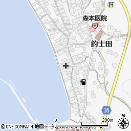 広島県呉市倉橋町釣士田7148周辺の地図