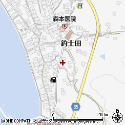 広島県呉市倉橋町釣士田7196-1周辺の地図