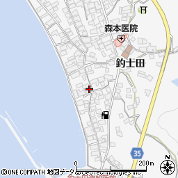 広島県呉市倉橋町釣士田7146-2周辺の地図