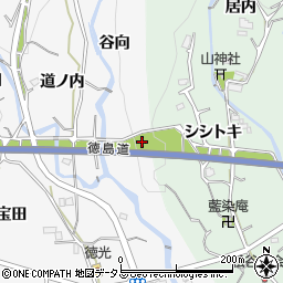 徳島県板野町（板野郡）黒谷（蛭子山）周辺の地図