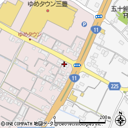香川県三豊市豊中町本山甲1008周辺の地図