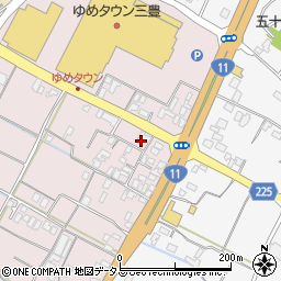 香川県三豊市豊中町本山甲993周辺の地図