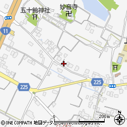 香川県三豊市豊中町上高野2195周辺の地図