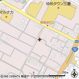 香川県三豊市豊中町本山甲1041周辺の地図
