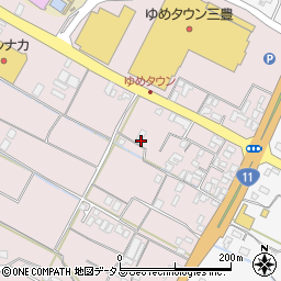 香川県三豊市豊中町本山甲980周辺の地図