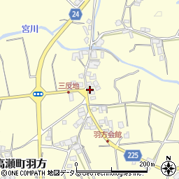 〒767-0022 香川県三豊市高瀬町羽方の地図