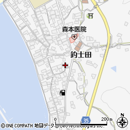 広島県呉市倉橋町釣士田7198周辺の地図