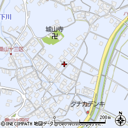 香川県三豊市豊中町岡本2575-1周辺の地図