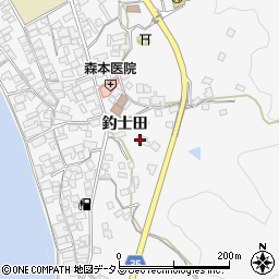 広島県呉市倉橋町釣士田7220周辺の地図