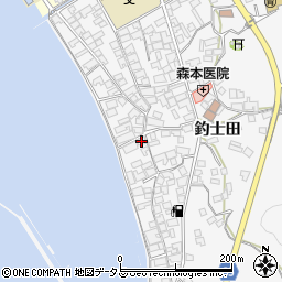 広島県呉市倉橋町釣士田7155周辺の地図
