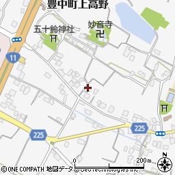 香川県三豊市豊中町上高野2191周辺の地図