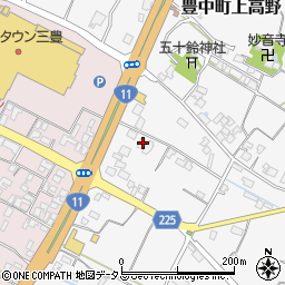 香川県三豊市豊中町上高野1927周辺の地図