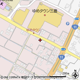 香川県三豊市豊中町本山甲991周辺の地図
