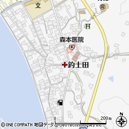 広島県呉市倉橋町釣士田7201-2周辺の地図