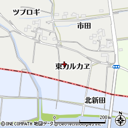 徳島県鳴門市大麻町板東東カルカヱ周辺の地図