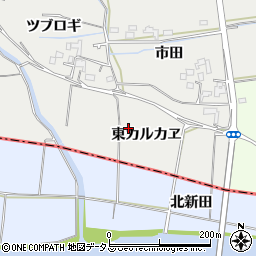 徳島県鳴門市大麻町板東（東カルカヱ）周辺の地図