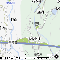 徳島県板野郡板野町松谷シシトキ西周辺の地図